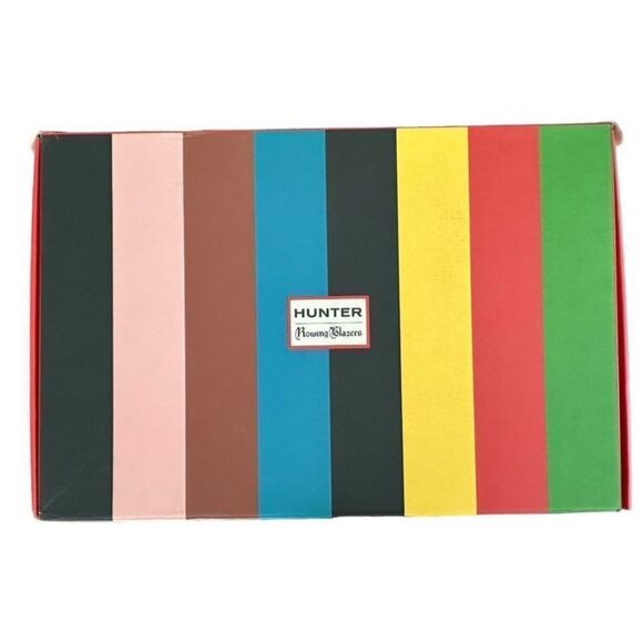 Hunter Rain Boots Rowing Blazers X Hunter Zig Zag Ultra Tall Knee High Chevron - Picture 11 of 13